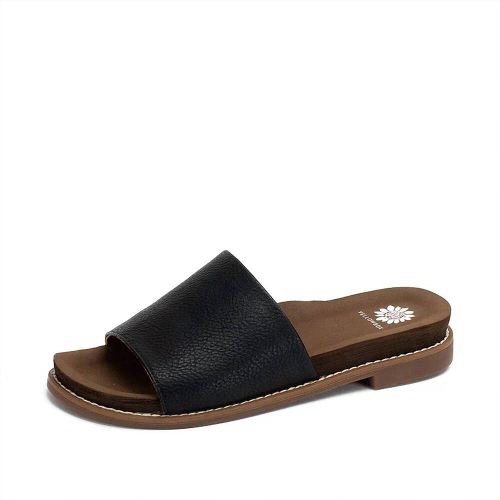 NEW YELLOWBOX women's kalo slide sandal in black